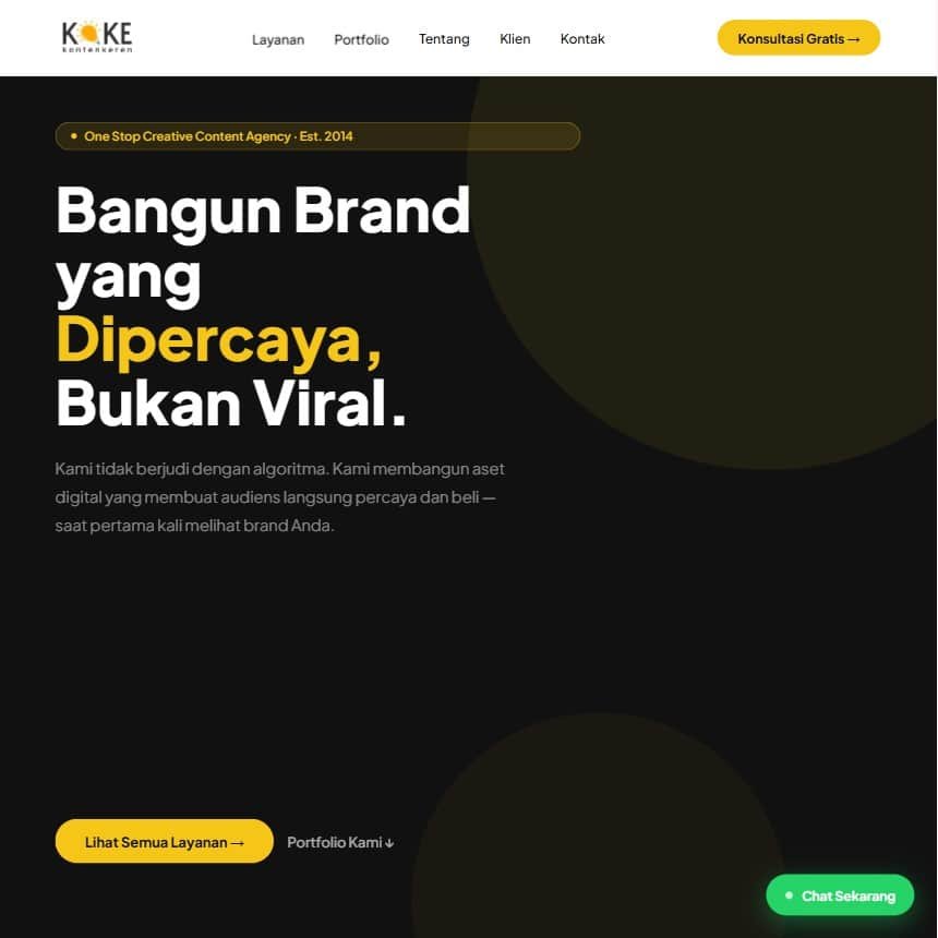 Koke Digital Agency — website company profile
