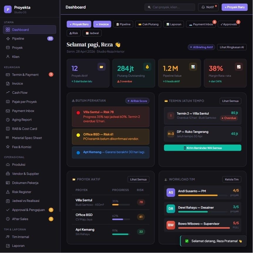 Proyekta — platform project management